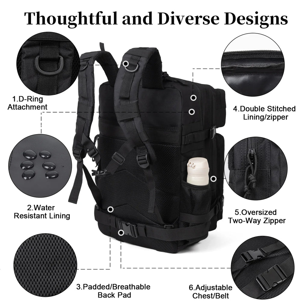 45L Tactical Outdoor Backpack