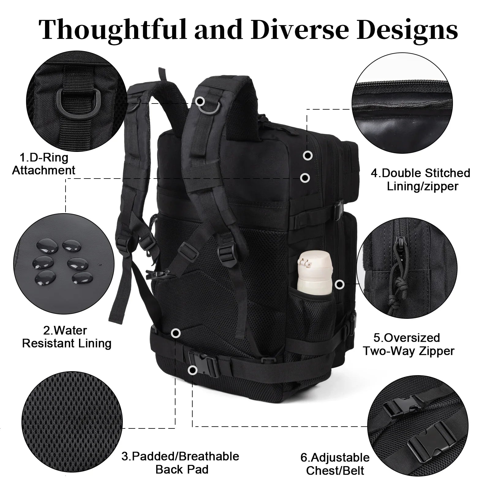 45L Tactical Outdoor Backpack
