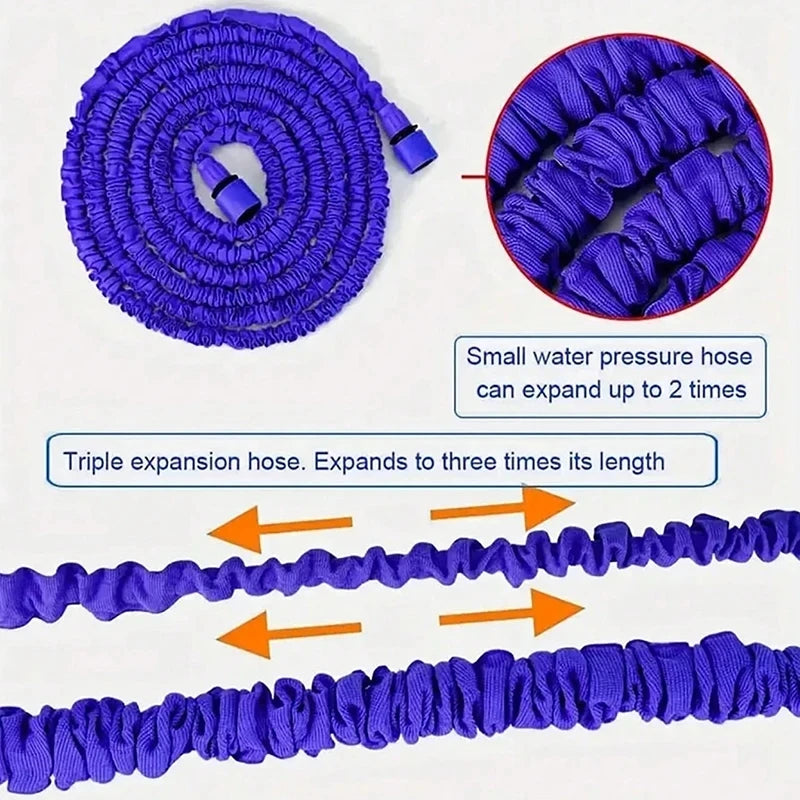 Expandable Magic Garden Hose – High-Pressure Water Spray Gun