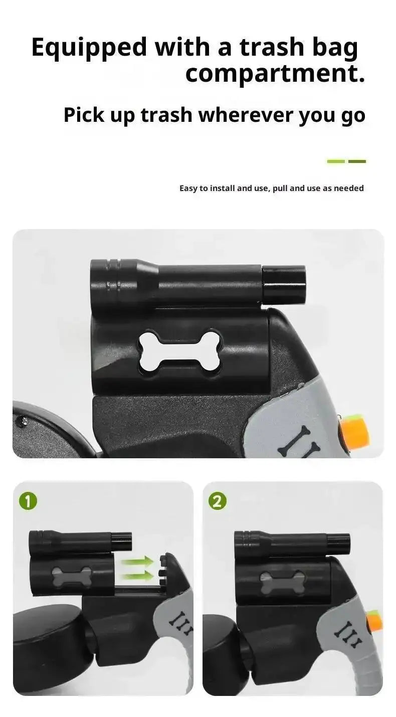 3M Double Dog Leash with LED
