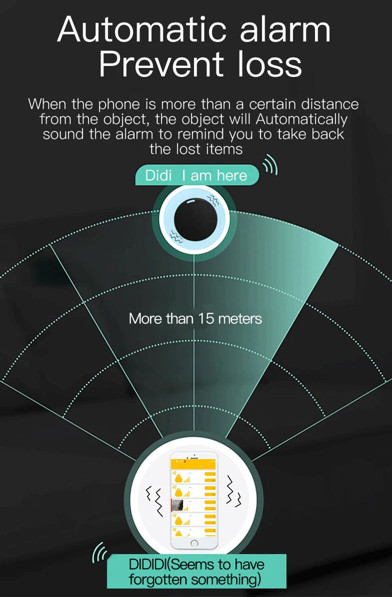 Mini Bluetooth Smart Tracker – GPS Locator & Key Finder