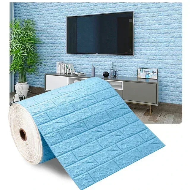 3D Self-Adhesive Brick Wallpaper