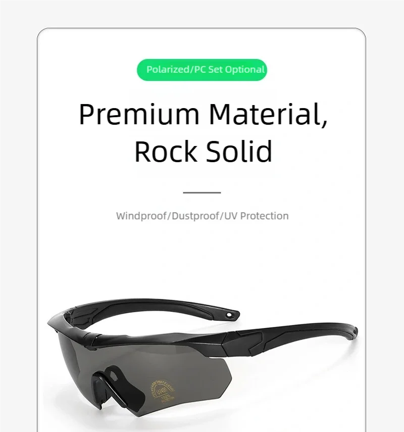 Tactical 3-Lens Goggles