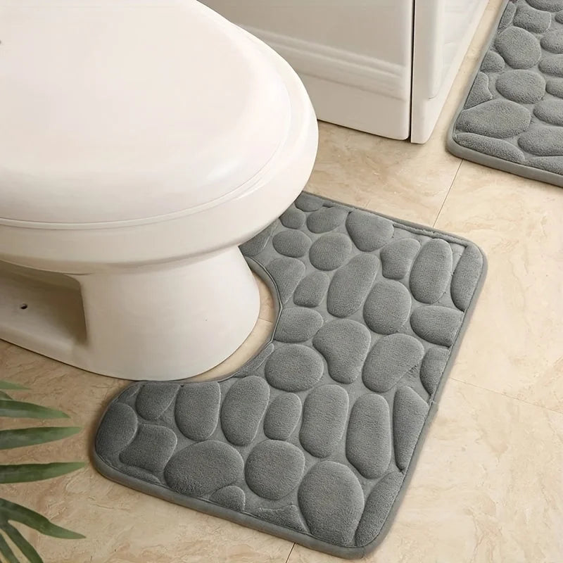 U-Shaped Waterproof Anti-Slip Toilet Floor Mat