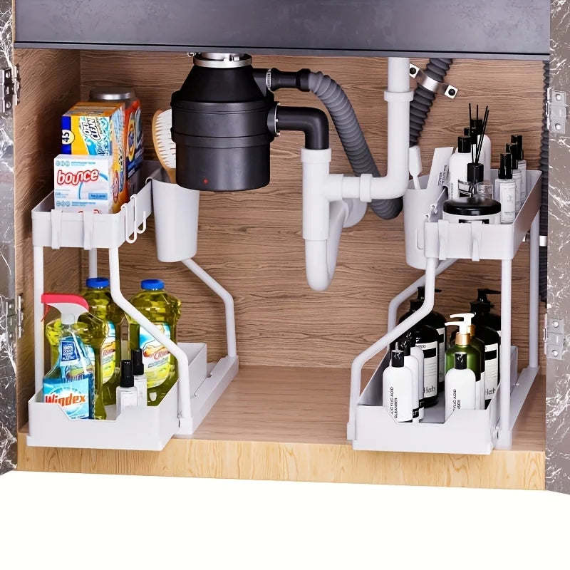 2-Tier Under Sink Pull-Out Organizer