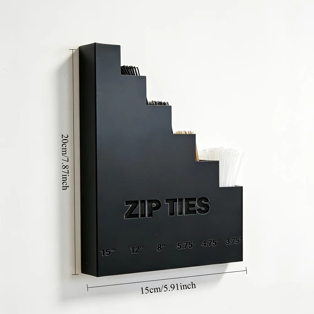 Wall-Mount Zip Tie Organizer