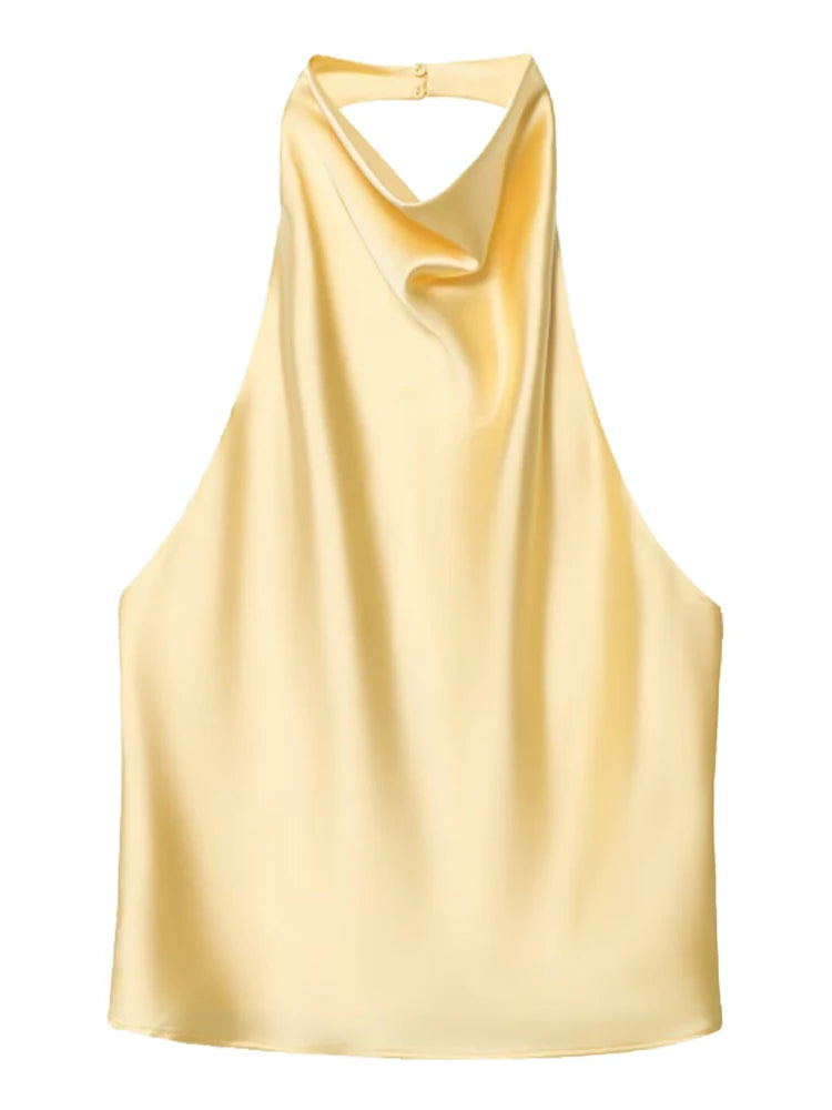 Satin Halter Top