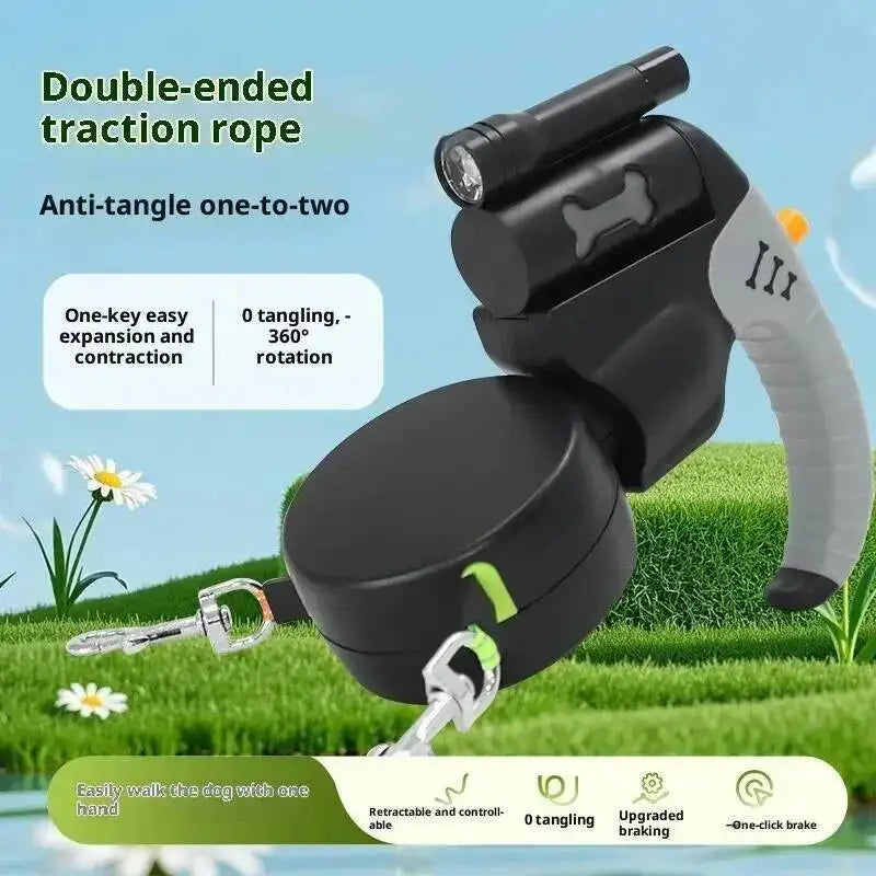 3M Double Dog Leash with LED