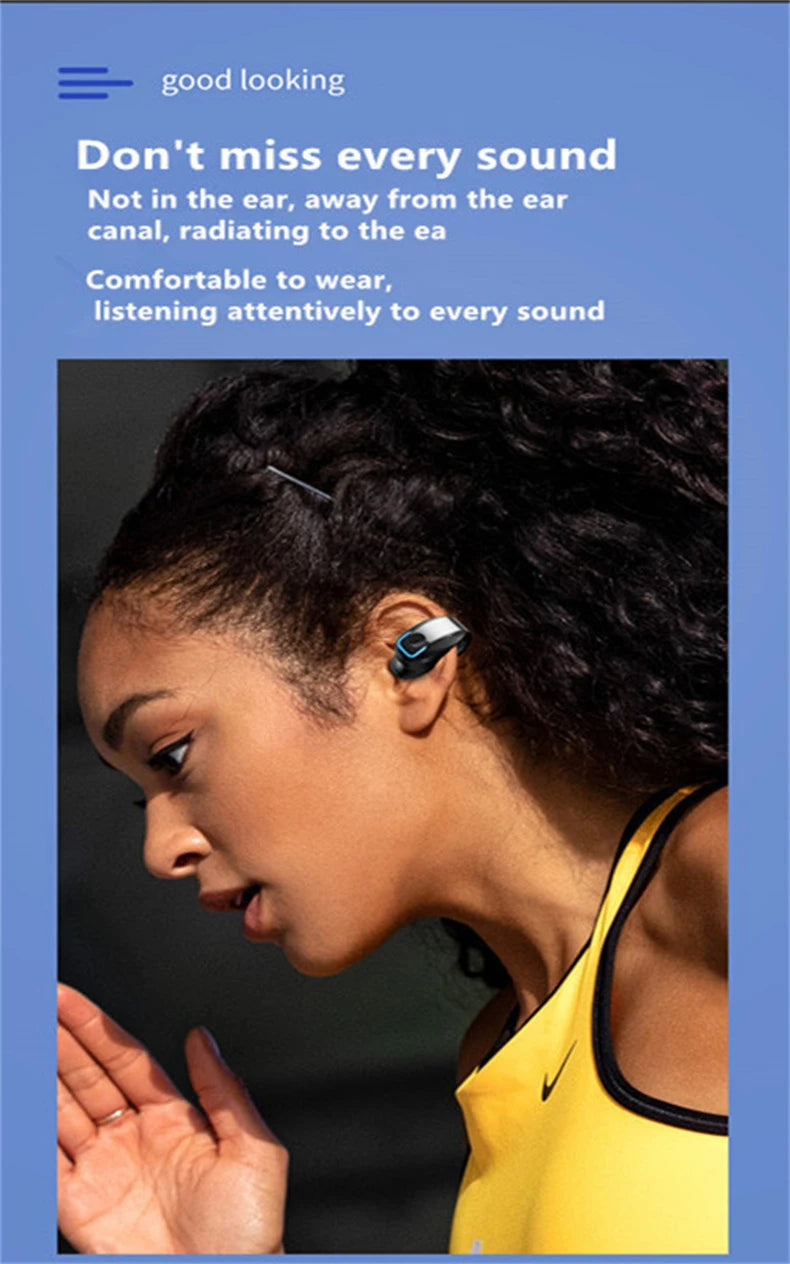 Wireless Bluetooth Bone Conduction Earphones with Mic