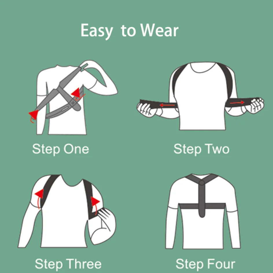 Adjustable Back Posture Corrector Brace