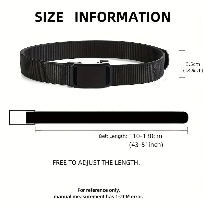 Men’s Automatic Canvas Tactical Belt
