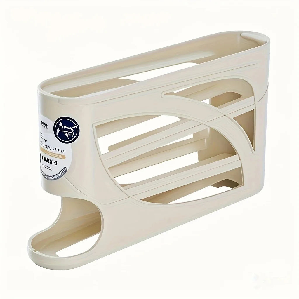 3-Tier Rolling Egg Storage Organizer – 24 Egg Capacity
