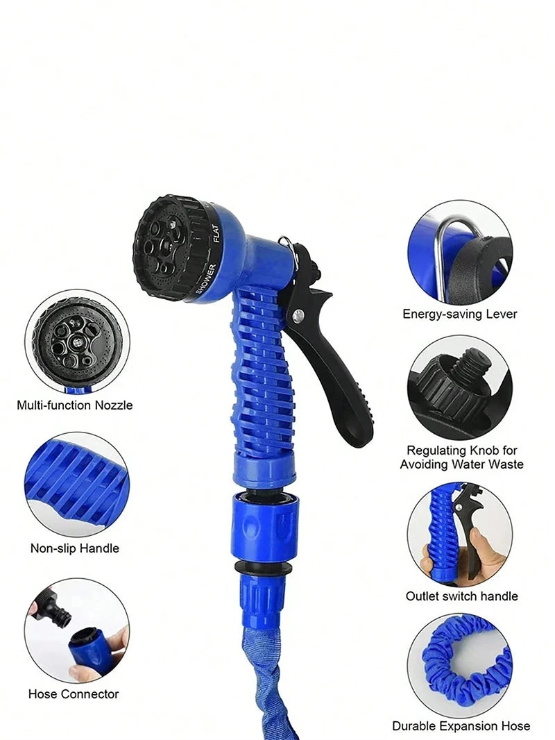 Expandable Magic Garden Hose – High-Pressure Water Spray Gun