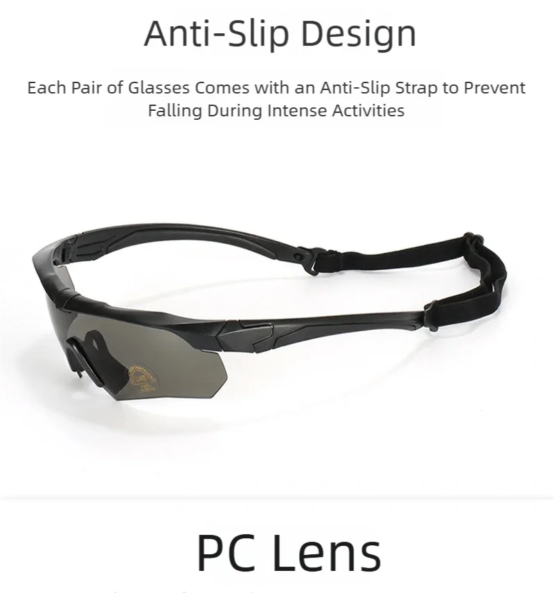 Tactical 3-Lens Goggles