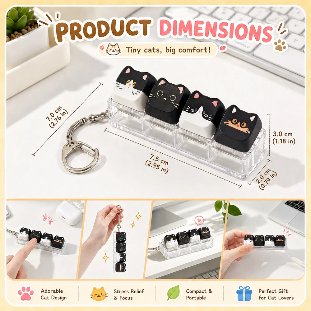 Kawaii Cat Fidget Keycap