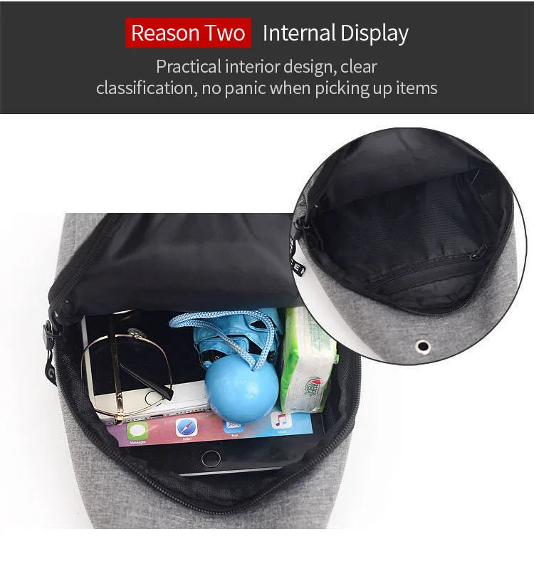 Men’s Waterproof Large-Capacity Fanny Pack