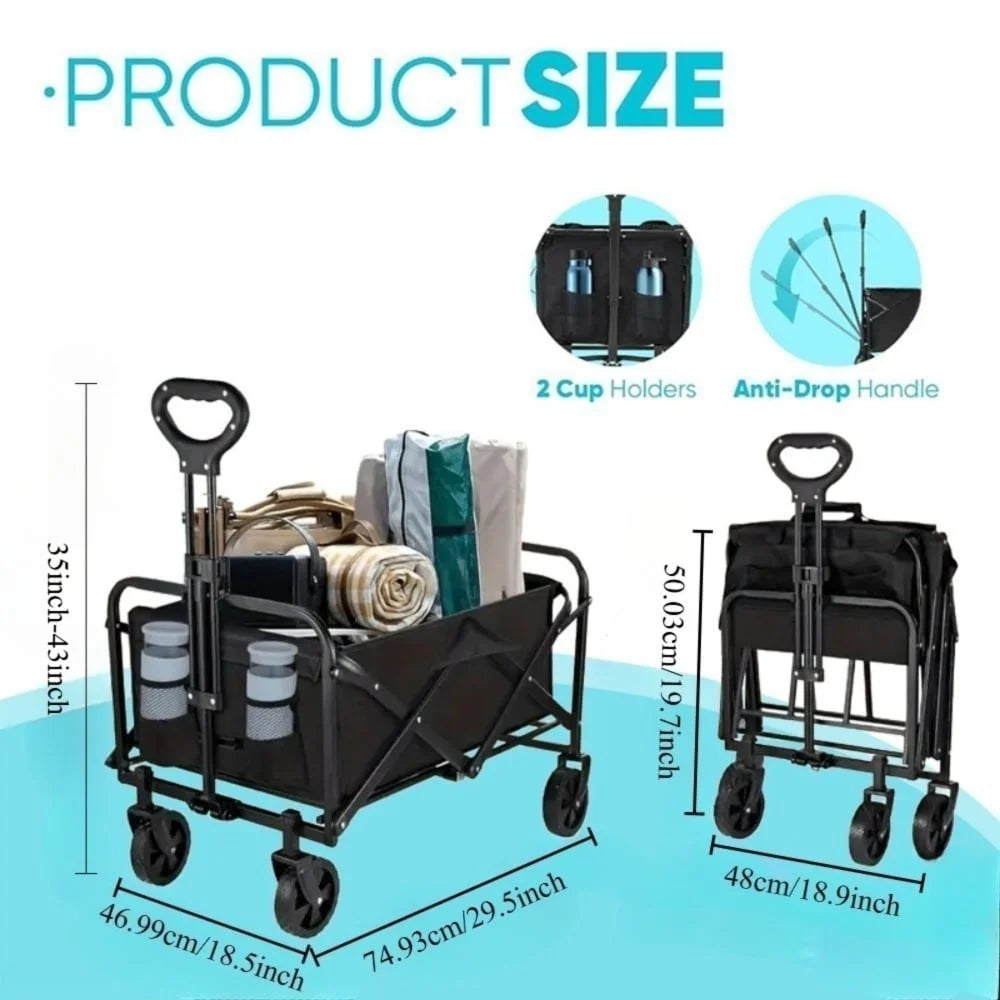 Foldable Heavy-Duty Utility Cart