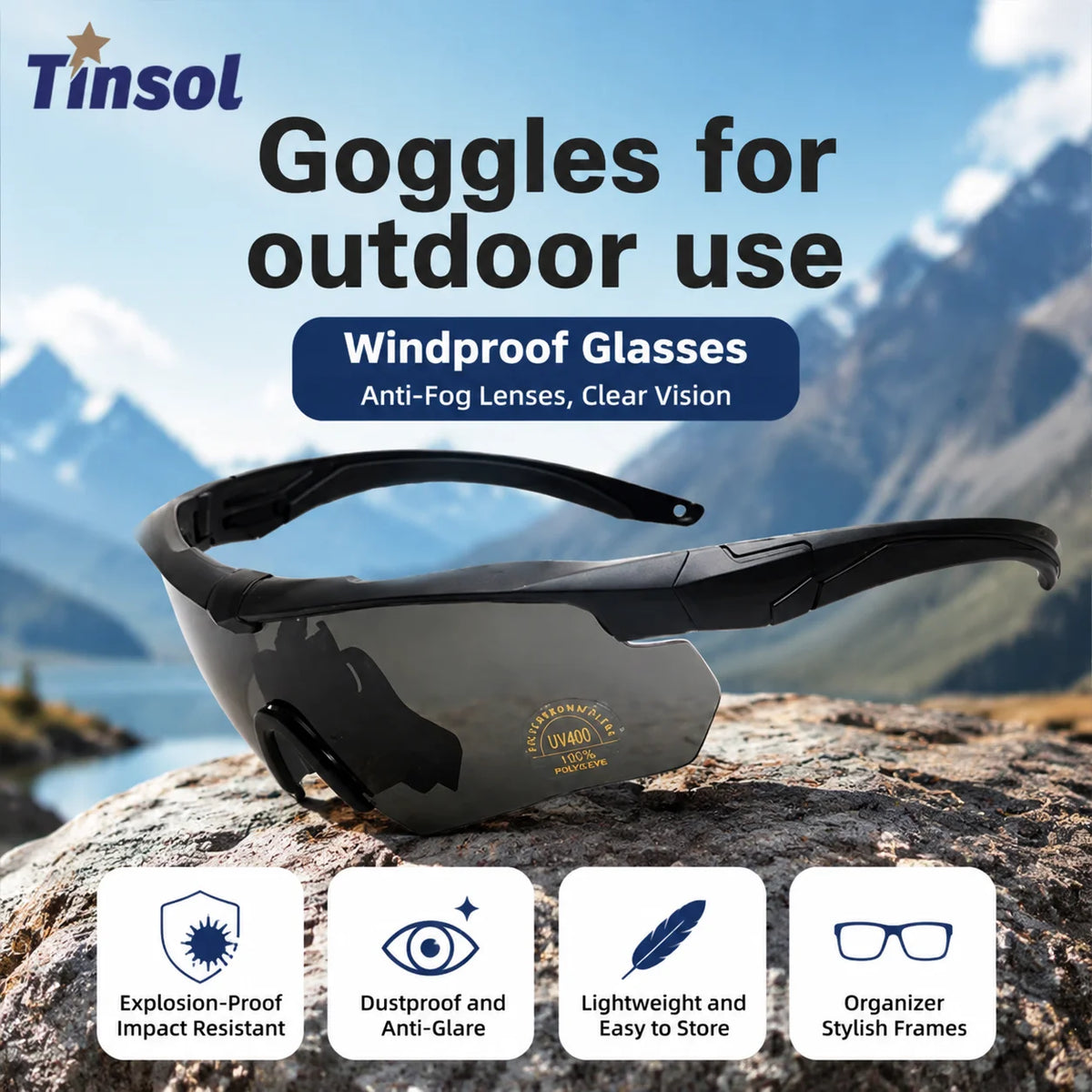 Tactical 3-Lens Goggles