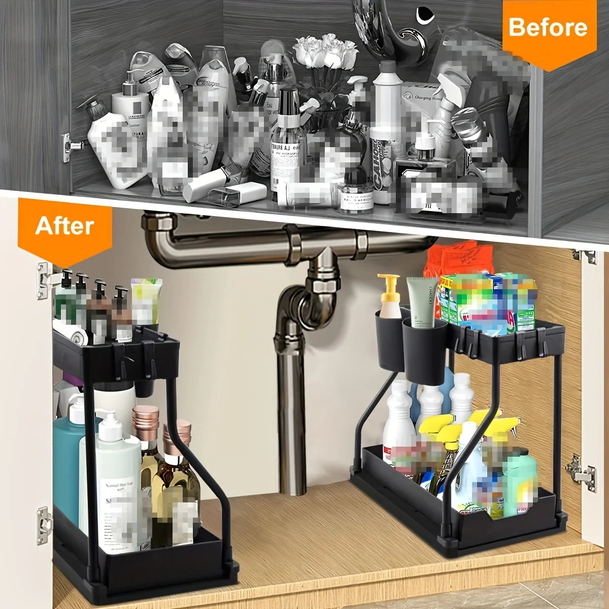 2-Tier Under Sink Pull-Out Organizer