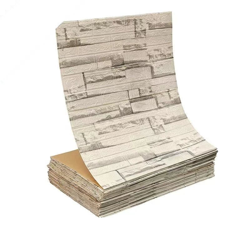 3D Self-Adhesive Brick Wallpaper