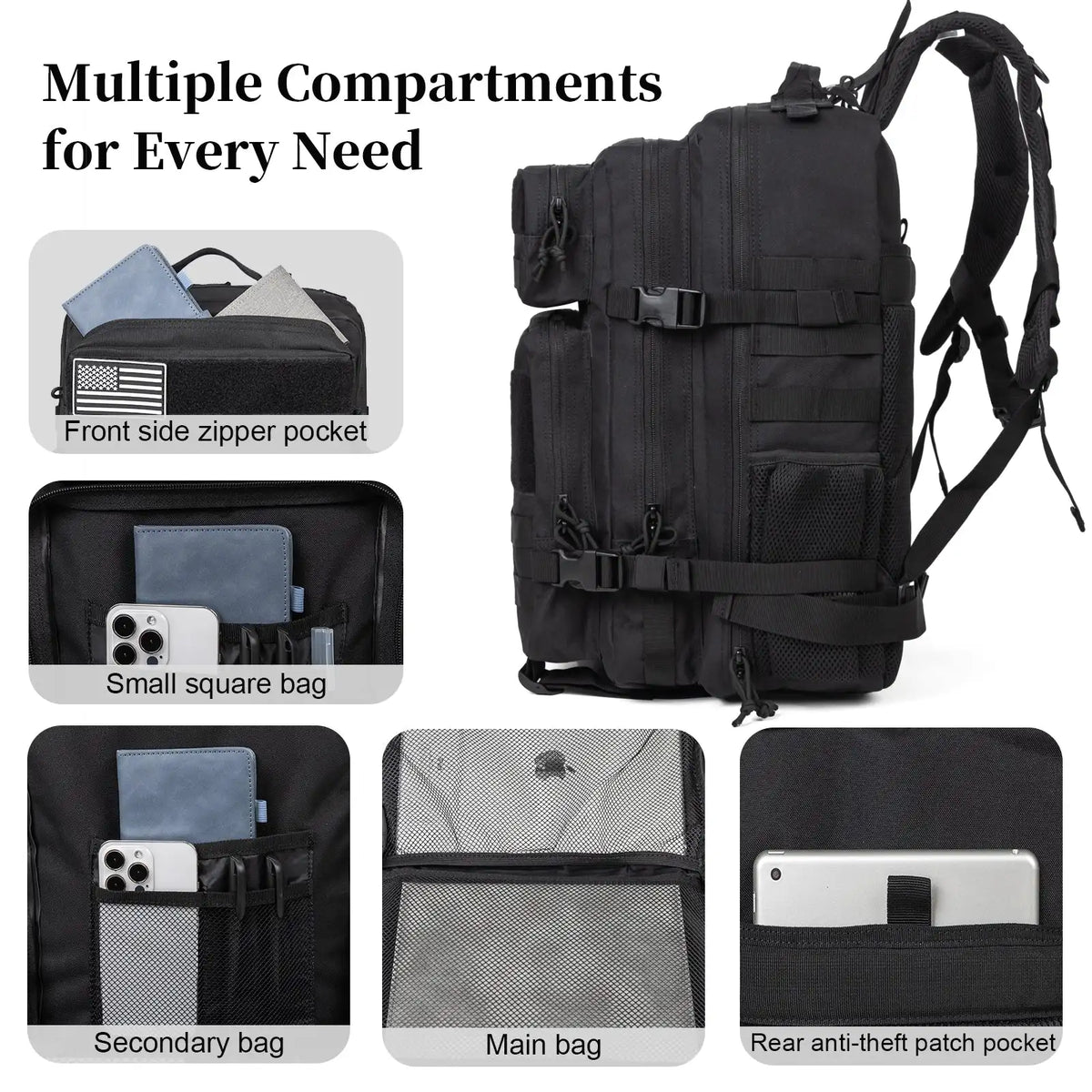 45L Tactical Outdoor Backpack